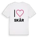 Jag älskar Skår t-shirt stort tryck