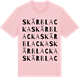 Pink Cotton t-shirt med Skärblacka ordlek t-shirt