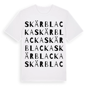 Skärblacka ordlek t-shirt – ekologisk bomull t-shirt från Pinshirt