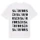 White t-shirt med Skärforsen ordlek t-shirt