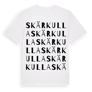 Skärkulla ordlek t-shirt – ekologisk bomull t-shirt från Pinshirt
