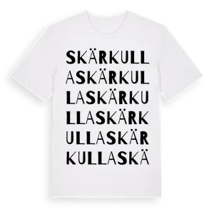 Skärkulla ordlek t-shirt – ekologisk bomull t-shirt från Pinshirt
