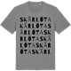Mid Heather Gray t-shirt med Skärlöta ordlek t-shirt