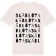 Vintage White t-shirt med Skärlöta ordlek t-shirt