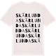 Vintage White t-shirt med Skärlunda ordlek t-shirt