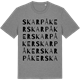 Mid Heather Gray t-shirt med Skarpåker ordlek t-shirt