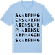 Blue Soul t-shirt med Skarphagen ordlek t-shirt