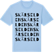 Blue Soul t-shirt med Skärselden ordlek t-shirt