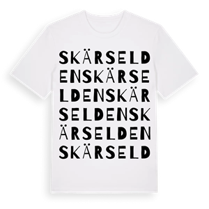 Skärselden ordlek t-shirt – ekologisk bomull t-shirt från Pinshirt