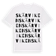 White t-shirt med Skärviken ordlek t-shirt