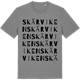 Mid Heather Gray t-shirt med Skärviken ordlek t-shirt