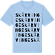 Blue Soul t-shirt med Skärvinge ordlek t-shirt