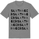 Mid Heather Gray t-shirt med Skathagen ordlek t-shirt