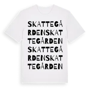 Skattegården ordlek t-shirt – ekologisk bomull t-shirt från Pinshirt