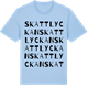 Blue Soul t-shirt med Skattlyckan ordlek t-shirt