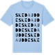 Blue Soul t-shirt med Skeda Udde ordlek t-shirt