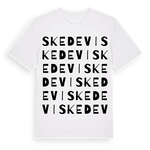 Skedevi ordlek t-shirt – ekologisk bomull t-shirt från Pinshirt