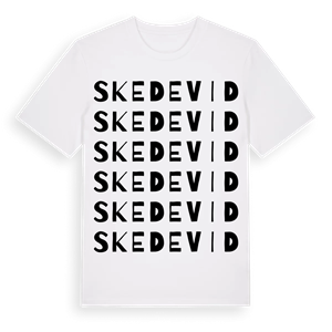 Skedevid ordlek t-shirt – ekologisk bomull t-shirt från PinShirt