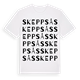 White t-shirt med Skeppsås ordlek t-shirt