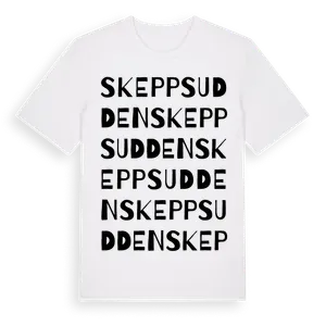 Skeppsudden ordlek t-shirt – ekologisk bomull t-shirt från Pinshirt
