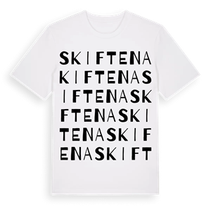 Skiftena ordlek t-shirt – ekologisk bomull t-shirt från Pinshirt