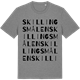 Mid Heather Gray t-shirt med Skillingsmålen ordlek t-shirt