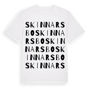 Skinnarsbo ordlek t-shirt – ekologisk bomull t-shirt från Pinshirt