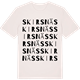 Vintage White t-shirt med Skirsnäs ordlek t-shirt