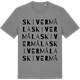Mid Heather Gray t-shirt med Skivermåla ordlek t-shirt