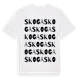 White t-shirt med Skoga ordlek t-shirt