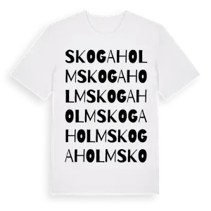 Skogaholm ordlek t-shirt – ekologisk bomull t-shirt från Pinshirt