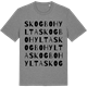 Mid Heather Gray t-shirt med Skogbohylta ordlek t-shirt