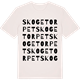 Vintage White t-shirt med Skogetorpet ordlek t-shirt