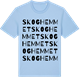 Blue Soul t-shirt med Skoghemmet ordlek t-shirt