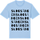 Blue Soul t-shirt med Skogsängen ordlek t-shirt