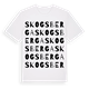 White t-shirt med Skogsberga ordlek t-shirt