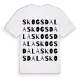 Skogsdala ordlek t-shirt