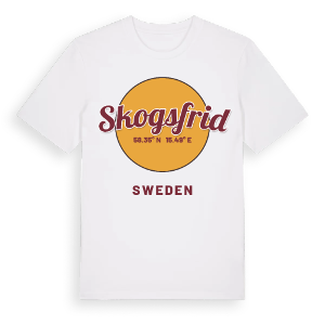 Skogsfrid cirkel t-shirt – ekologisk bomull t-shirt från Pinshirt