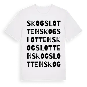 Skogslotten ordlek t-shirt – ekologisk bomull t-shirt från Pinshirt