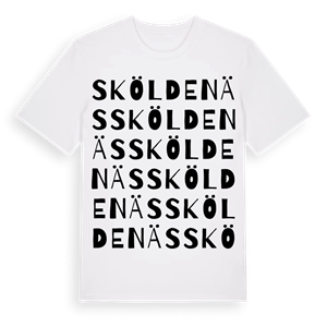 Sköldenäs ordlek t-shirt – ekologisk bomull t-shirt från Pinshirt