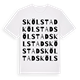 White t-shirt med Skölstad ordlek t-shirt