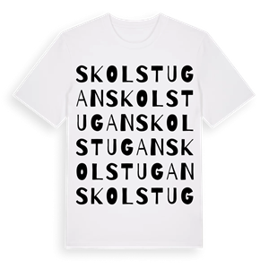 Skolstugan ordlek t-shirt – ekologisk bomull t-shirt från Pinshirt