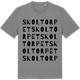 Mid Heather Gray t-shirt med Skoltorpet ordlek t-shirt