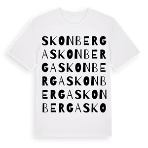 Skonberga ordlek t-shirt – ekologisk bomull t-shirt från Pinshirt