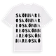 Skönnarbo ordlek t-shirt