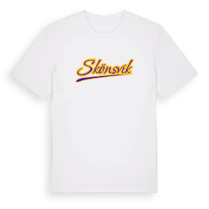 Skönsvik baseball t-shirt – ekologisk bomull t-shirt från Pinshirt