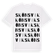 White t-shirt med Skönsvik ordlek t-shirt