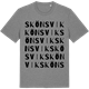 Mid Heather Gray t-shirt med Skönsvik ordlek t-shirt