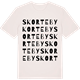 Vintage White t-shirt med Skorteby ordlek t-shirt
