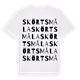 Skörtsmåla ordlek t-shirt